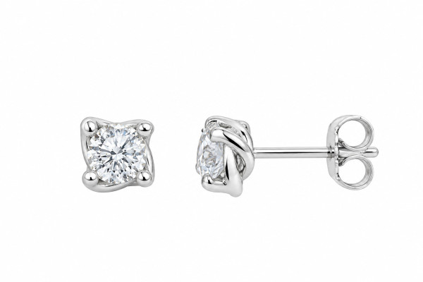 COMETE gold earrings with white diamond ORB1141G