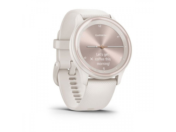 GARMIN VIVOMOVE SPORT IVORY КОРПУС И СИЛИКОНОВА КАИШКА С PEACH GOLD АКЦЕНТИ 010-02566-01 