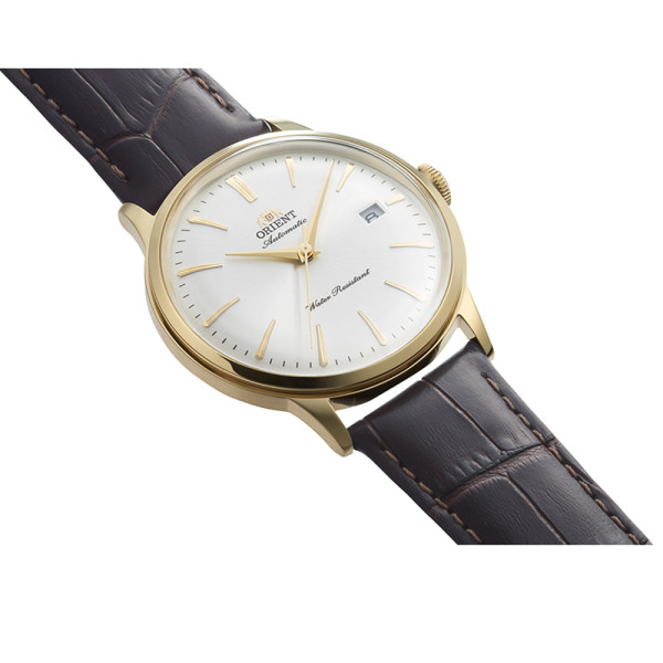 orient ra ac0028s мъжки класически часовник кафява кожена каишка classicwatches.bg