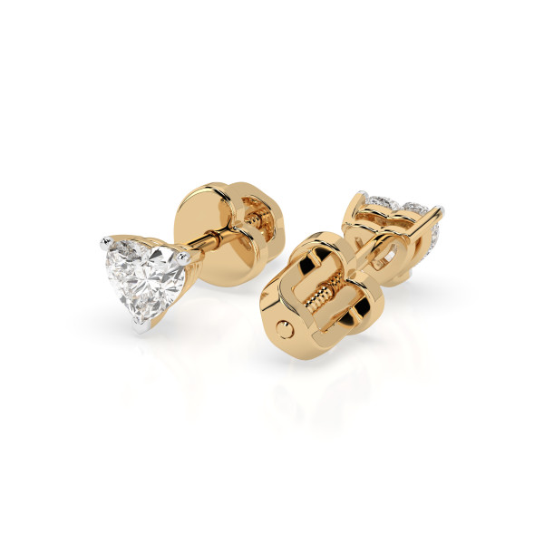 CARA Златни обеци с диаманти 0,60 ct GIA сертификат  K102-10190Y HRT