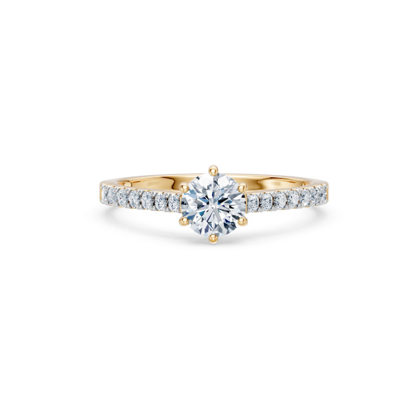 Cara пръстен с диаманти 0.70+0.25 ct GIA сертификат – ЗЛАТНО БИЖУ 14К K101-10093Y(5.7)/14K