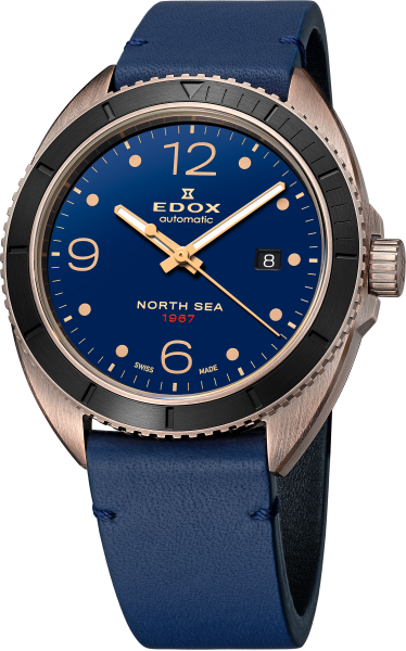 EDOX NORT SEA 1967 AUTOMATIC HISTORICAL LIMITED EDITION 80118 BRN BU1