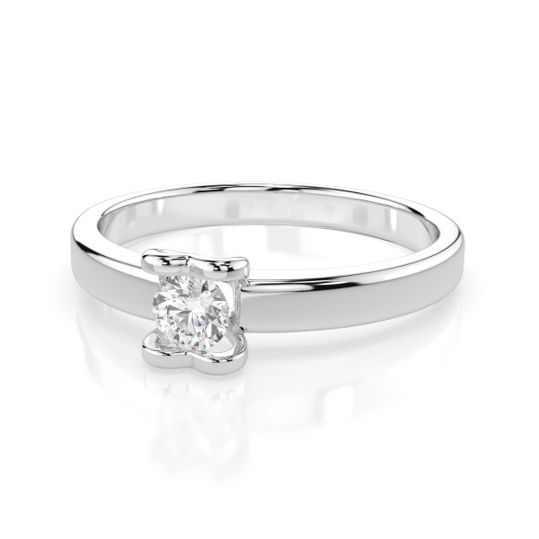 Cara пръстен с диамант 0.15 ct – ЗЛАТНО БИЖУ 14К K101-10013W(3.4)/14K