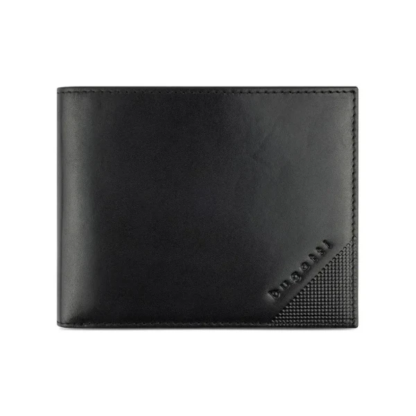 Мъжки портфейл Bugatti - Nobile With Flap, черен