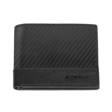 Мъжки портфейл Zippo -  Carbon, RFID защита, черен