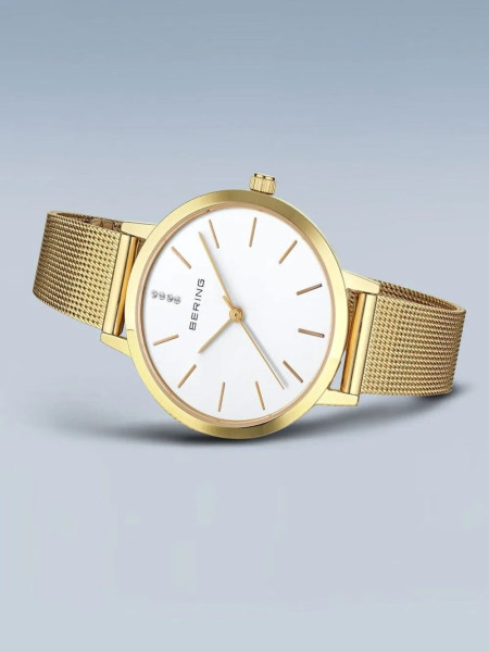 Дамски сет часовник и колие Bering Classic 13434-334-GWP
