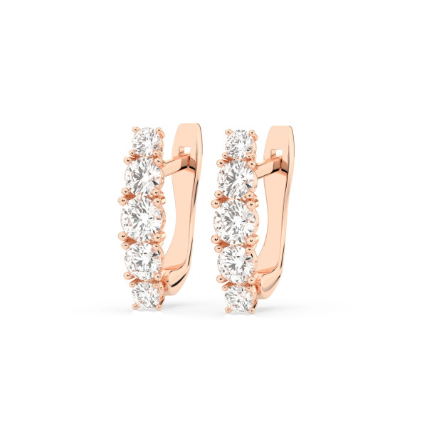 Cara обеци с диаманти 0.30+0.55 ct – ЗЛАТНО БИЖУ 14К K102-10128R/14K