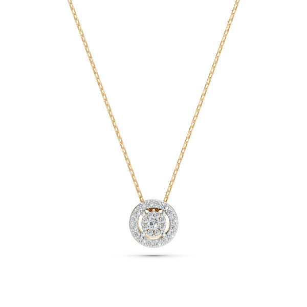 Cara колие с диаманти 0.03+0.11 ct – ЗЛАТНО БИЖУ 14К K104-10002Y(2.0)/14K