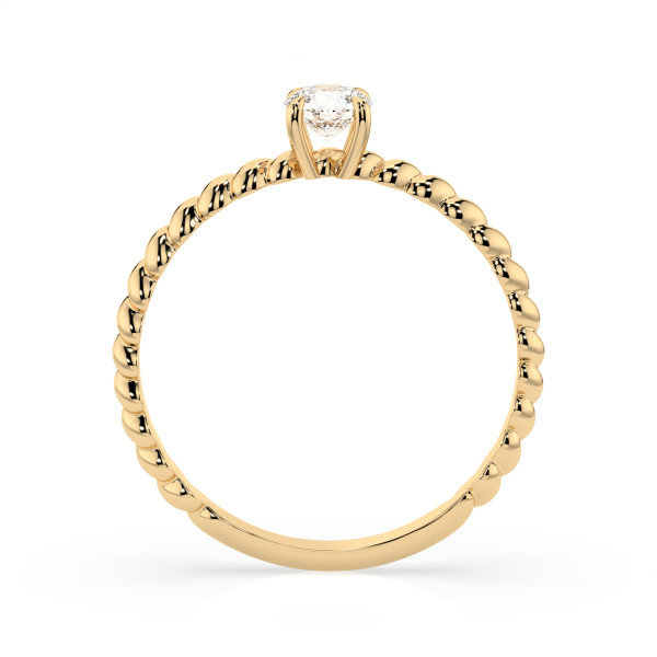 CARA Златен пръстен с диамант 0.30 ct GIA сертификат K101-10032Y