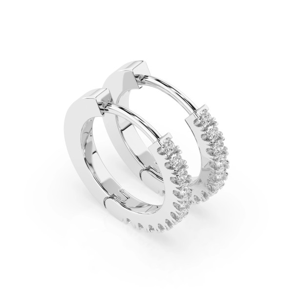 Cara обеци с диаманти 0.22 ct – ЗЛАТНО БИЖУ 14К K102-10109W(1.3)/14K