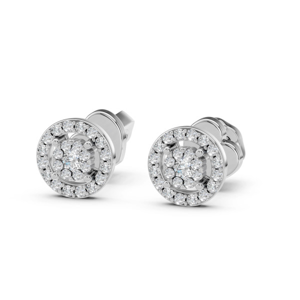 Cara обеци с диаманти 0.06+0.22 ct – ЗЛАТНО БИЖУ 14К K102-10018W(2.0)/14K