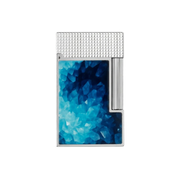 Запалка S.T.Dupont Ligne 2 Cling Geode Blue / Palladium C16035CL