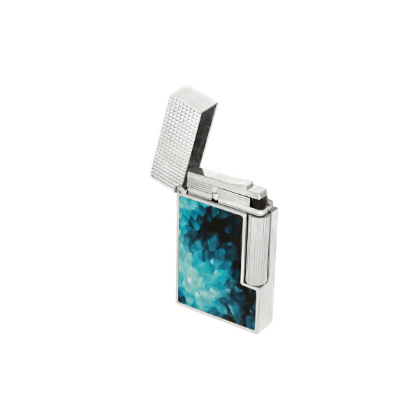 Запалка S.T.Dupont Ligne 2 Cling Geode Blue / Palladium C16035CL