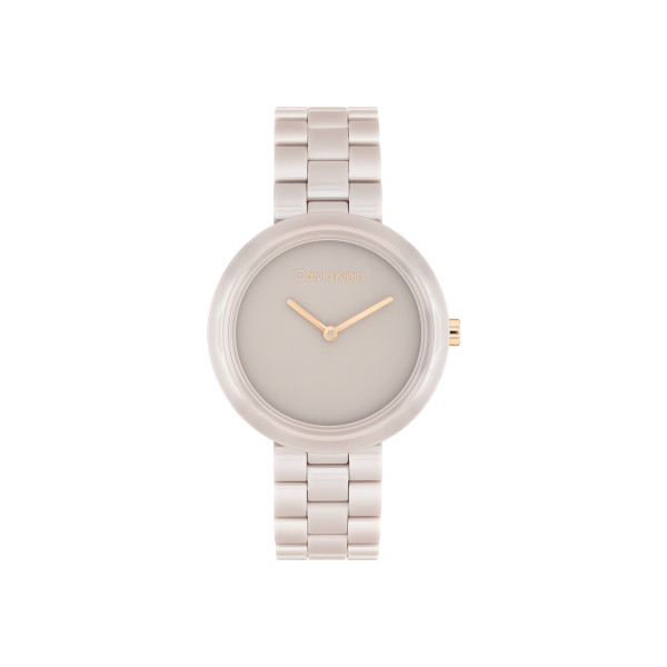 Calvin Klein 25100073 дамски часовник бежов керамика


