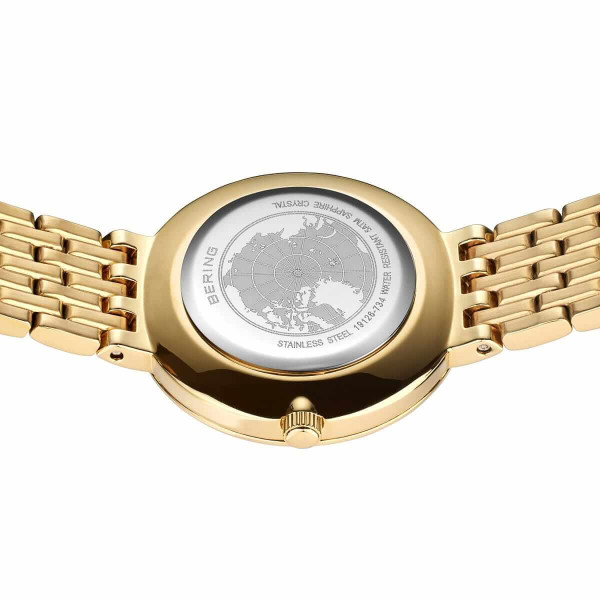 Дамски сет часовник и гривна Bering Classic Gold 19126-734-GWP