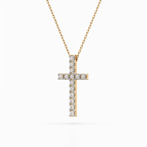 Cara колие с диаманти 0.20 ct – ЗЛАТНО БИЖУ 14К K104-10025Y/14K