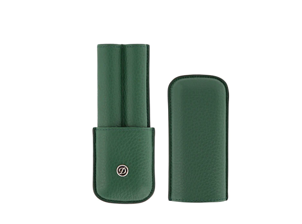 Калъф за 2 пишещи S.T.Dupont 2 RIGID PENCIL CASE, GREEN 7134