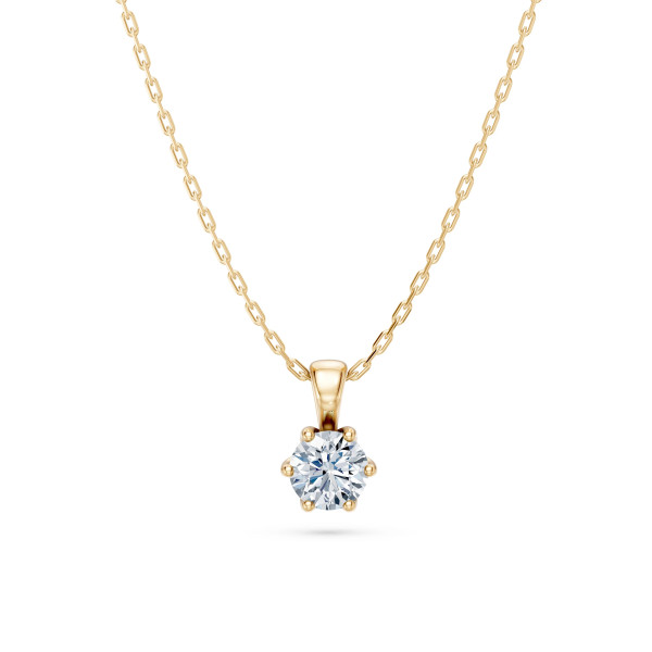 Cara колие с диамант 0.30 ct GIA сертификат – ЗЛАТНО БИЖУ 14К K104-10004Y(4.2)/14K
