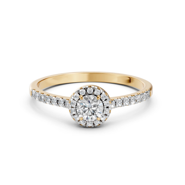 Cara пръстен с диаманти 0.35+0.29 ct GIA сертификат – ЗЛАТНО БИЖУ 14К K101-10095Y(4.5)/14K