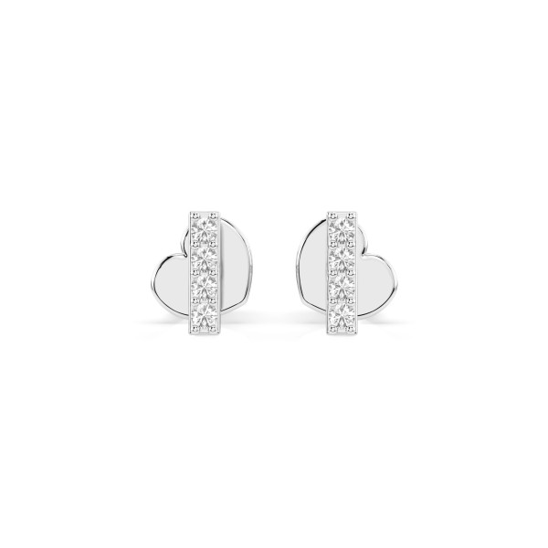 Cara обеци с диаманти 0.08 ct – ЗЛАТНО БИЖУ 14К K102-10069W/14K