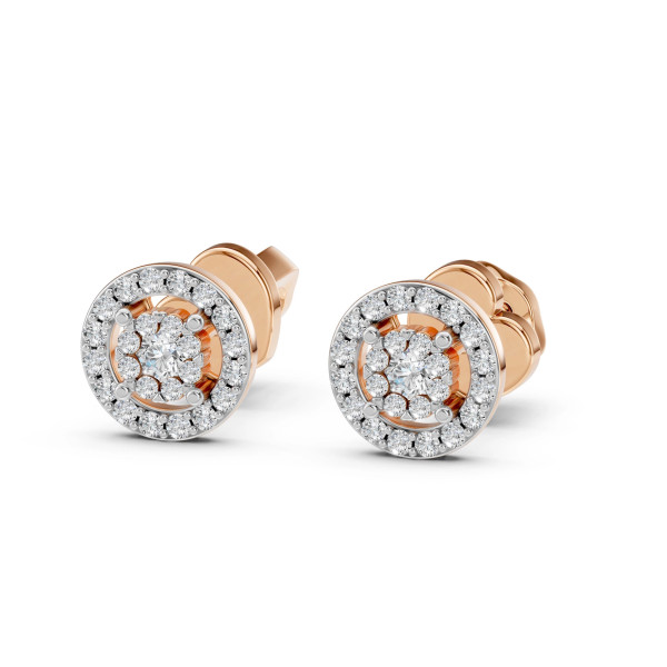 Cara обеци с диаманти 0.06+0.22 ct – ЗЛАТНО БИЖУ 14К K102-10018R(2.0)/14K