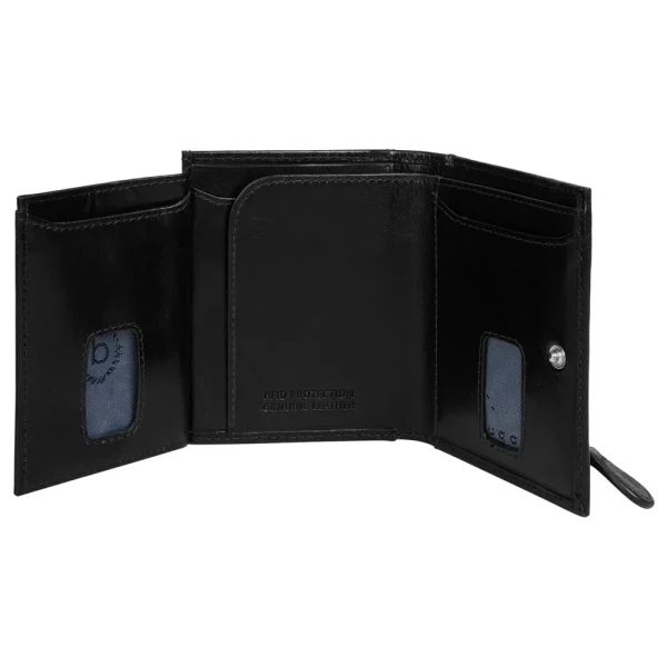 Калъф за карти и документи Bugatti - Secure Slim, черен