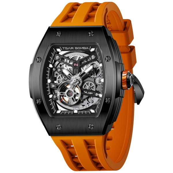 TSAR BOMBA T-Elemental Automatic Black Orange TB8228A-02