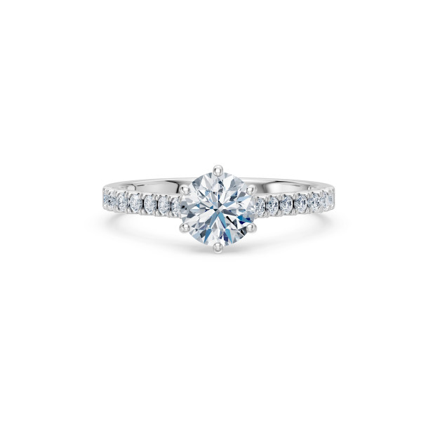 Cara пръстен с диаманти 1.00+0.25 ct – ЗЛАТНО БИЖУ 14К K101-10093W(6.5)/14K