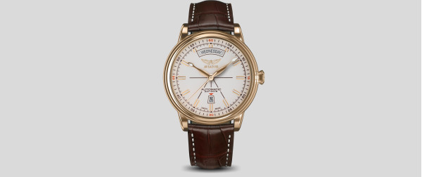 aviator swiss made часовник класически дизайн leather strap classicwatches.bg