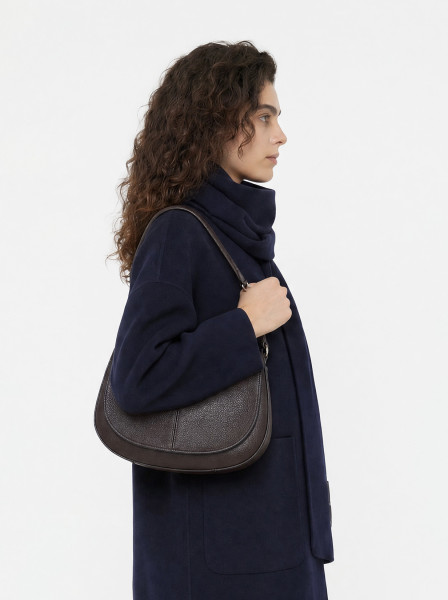 Дамска чанта Gianni Chiarini Helena Round BS 9037/COMM GRN-2107 Espresso