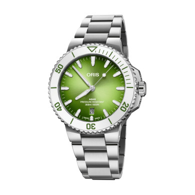 ORIS AQUIS DATE TASTE OF SUMMER 41.5MM 733 7787 4137-07 8 22 04PEB