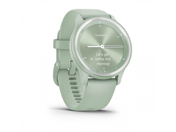 GARMIN VIVOMOVE SPORT COOL MINT КОРПУС И СИЛИКОНОВА КАИШКА С SILVER АКЦЕНТИ 010-02566-03