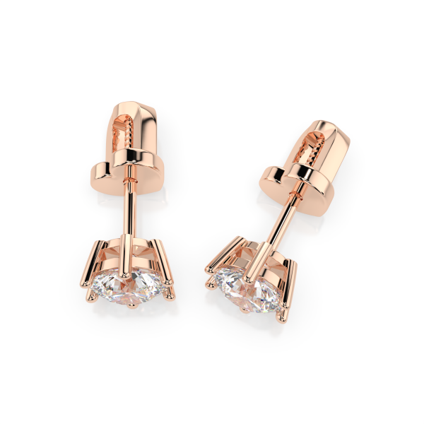 CARA Златни обеци с диаманти 1.00 ct GIA сертификат K102-10151R