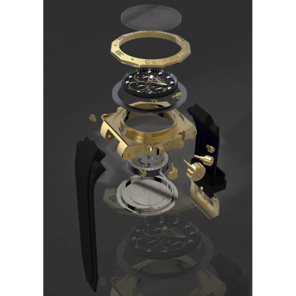 Invicta Akula 14k Gold Exclusive 23103