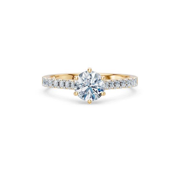 Cara пръстен с диаманти 1.00+0.25 ct – ЗЛАТНО БИЖУ 14К K101-10093Y(6.5)/14K