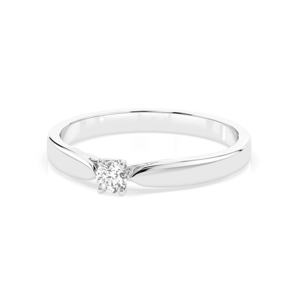Cara пръстен с диамант 0.08 ct – ЗЛАТНО БИЖУ 14К K101-10046W(2.7)/14K