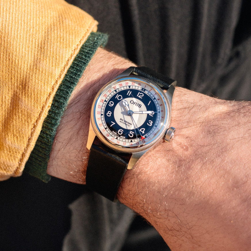 ЧАСОВНИК ORIS BIG CROWN POINTER DATE BULLSEYE 38MM 754 7779 4061 07 5 19 25