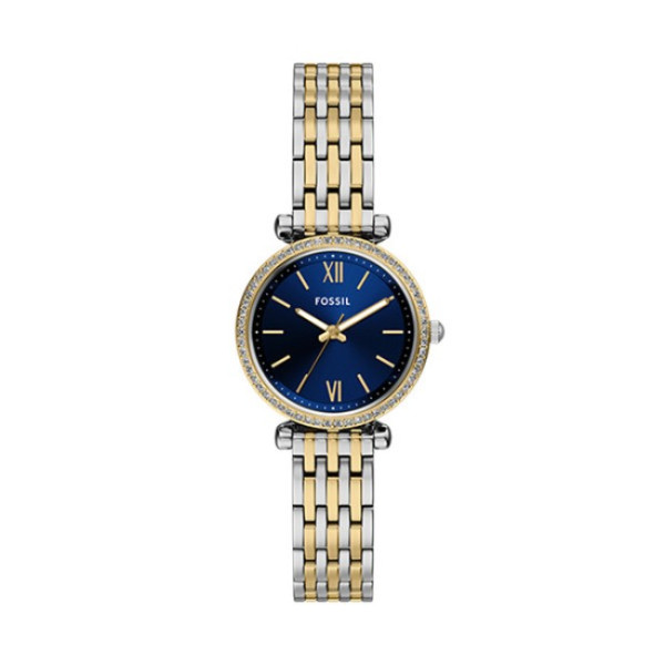 часовник fossil es5438 син циферблат 28 мм classicwatches.bg