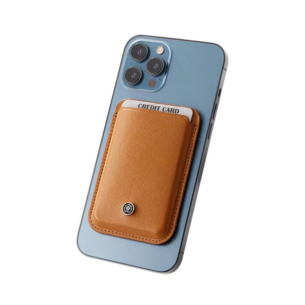Калъф за карти и документи Cross, кафяв, за MagSafe, с Rfid защита