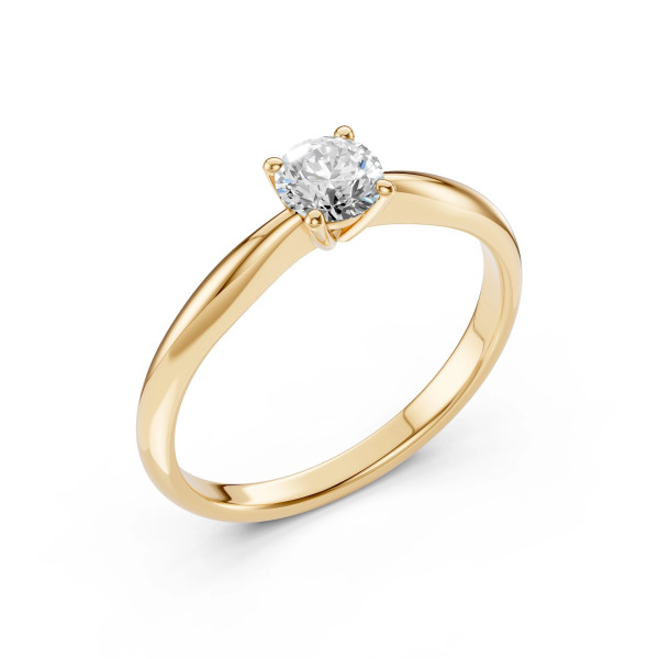 Cara пръстен с диамант 0.40 ct GIA сертификат – ЗЛАТНО БИЖУ 14К K101-10021Y(4.7)/14K