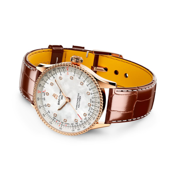 Луксозен дамски часовник Breitling R17327211A1P1 с каишка от алигатор – classicwatches.bg