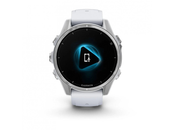 GARMIN FENIX 8 43MM AMOLED SILVER С WHITESTONE СИЛИКОНОВА КАИШКА