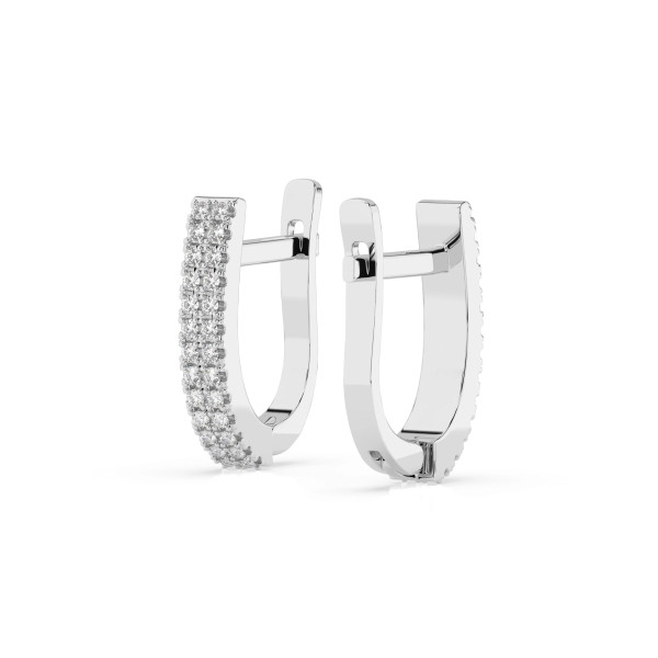 Cara обеци с диаманти 0.22 ct – ЗЛАТНО БИЖУ 14К K102-10300W/14K