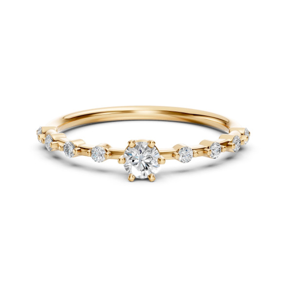 Cara пръстен с диаманти 0.20+0.16 ct – ЗЛАТНО БИЖУ 14К K101-10144Y(3.7)/14K