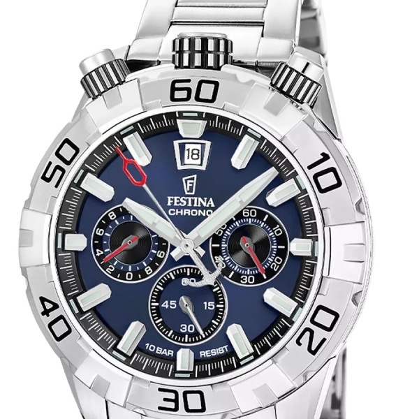 festina the originals мъжки часовник 45 мм син спортен модел classicwatches.bg