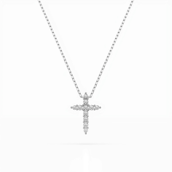 Cara колие с диаманти 0.07+0.02 ct – ЗЛАТНО БИЖУ 14К K104-10020W/14K