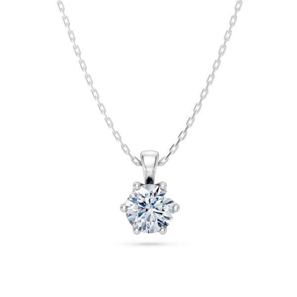 Cara колие с диамант 0.70 ct GIA сертификат – ЗЛАТНО БИЖУ 14К K104-10004W(5.7)/14K
