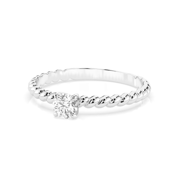 CARA Златен пръстен с диамант 0.30 ct GIA сертификат K101-10032W 