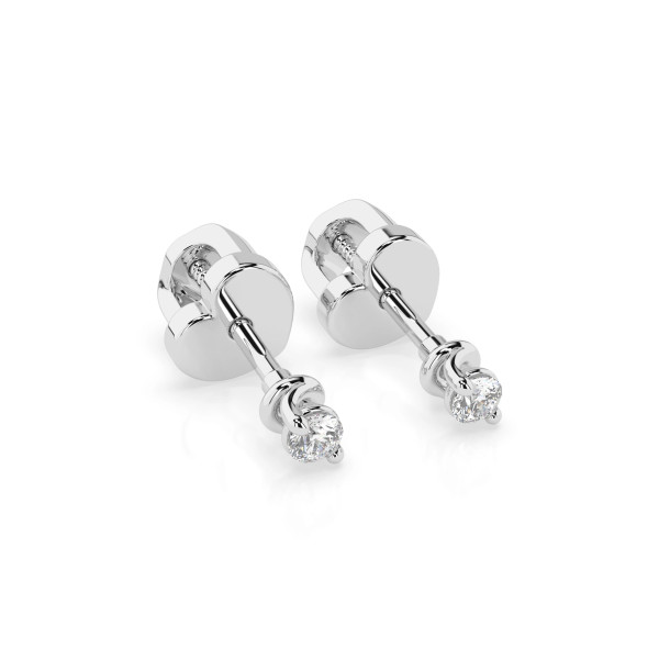 Cara обеци с диаманти 0.08 ct – ЗЛАТНО БИЖУ 14К K102-10032W(2.2)/14K