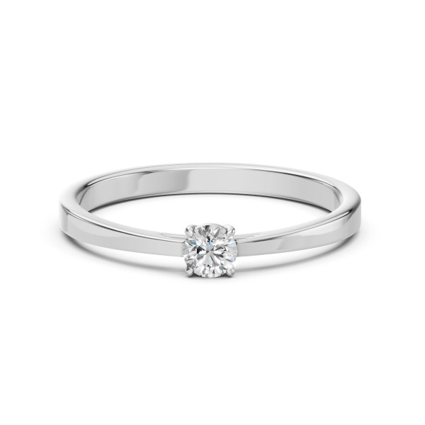 Cara пръстен с диамант 0.15 ct – ЗЛАТНО БИЖУ 14К K101-10012/1W(3.4)/14K